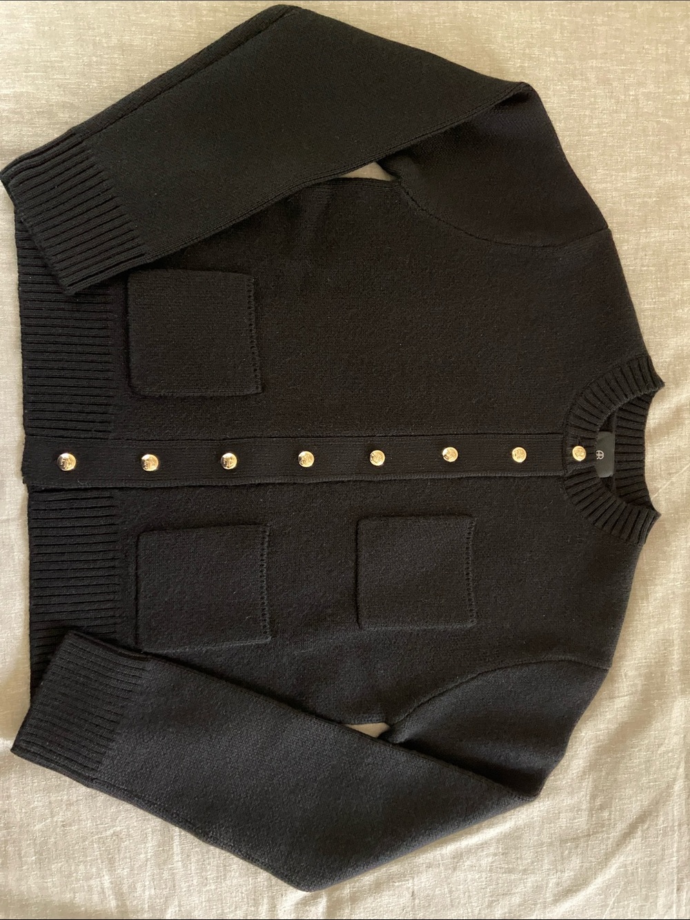 Anine Bing Jameson Cardigan in Black